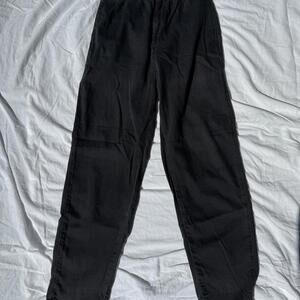 Pilcro faded black tapered straight leg pants